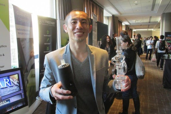 Seibe Shen, Erfinder des Vapexhale. (Foto: Jutta Maier)