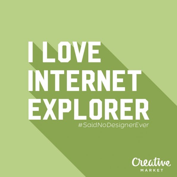 Dinge, die Designer NIEMALS sagen würden. (Grafik: CreativMarket.com)