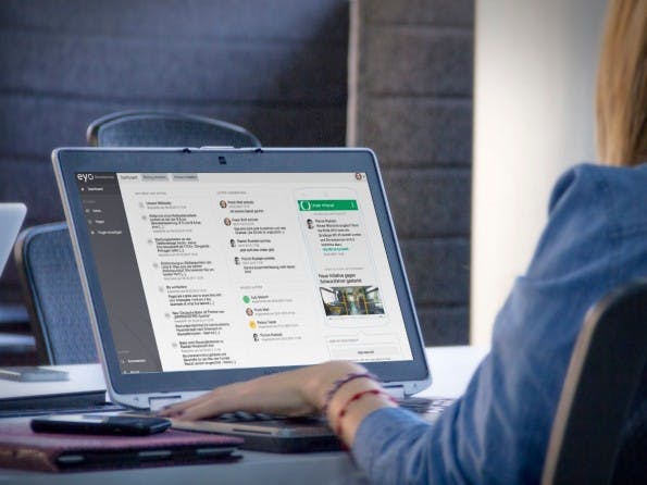 Viele Intranets lassen sich nur oder zumindest am besten via Desktop-PC nutzen. Bei Eyo ist das nur eine von mehreren Varianten. (Foto: Eyo)