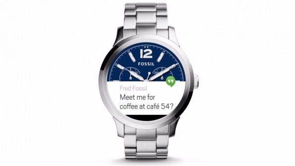 Nicht die erste Smartwatch von Fossil, aber die erste mit Android Wear. (Bild: Fossil)
