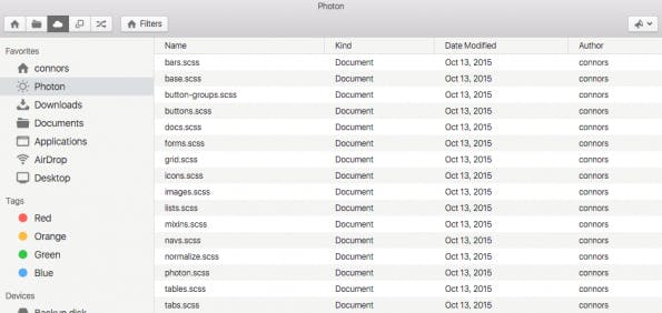 Eine Demo vom Mac-Boilerplate Photon. (Screenshot: Photon)