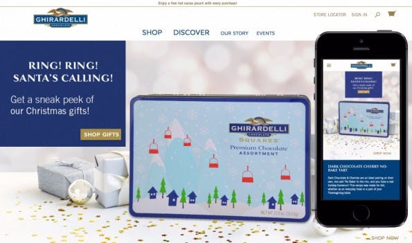 (Screenshots: Ghiradelli)