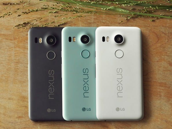 Das Nexus 5X wird in drei Farben angeboten. (Foto: Google)