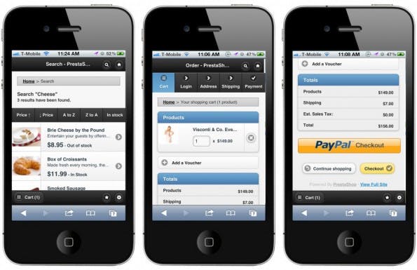 (Screenshot: Prestashop)