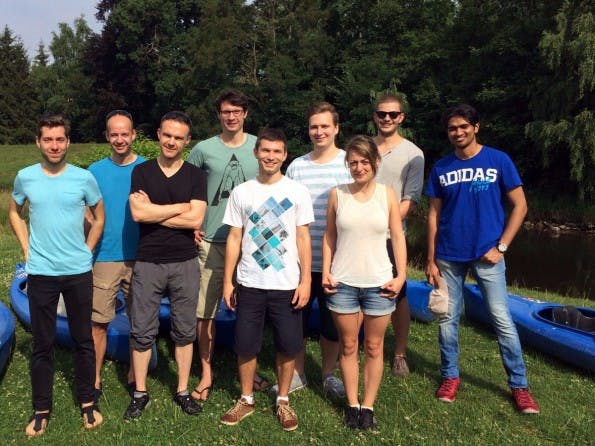 Das Team hinter der Mitarbeiter-App. (Foto: Eyo)