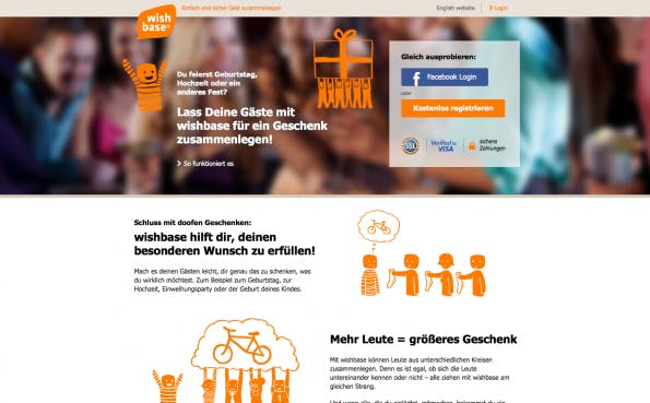 Wishbase setzt auf NEOS CMS. (Screenshot: t3n)