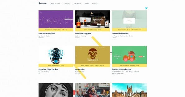 CSS-Design-Awards 2015: Auch in den Nebenkategorien finden sich einige sehr spannende Websites. (Screenshot: cssdesignawards.com)