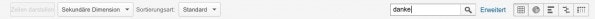 Im Prinzip nichts anders als ein Filter: die temporäre Filterfunktion in Berichten. (Screenshot: t3n/ Google Analytics)