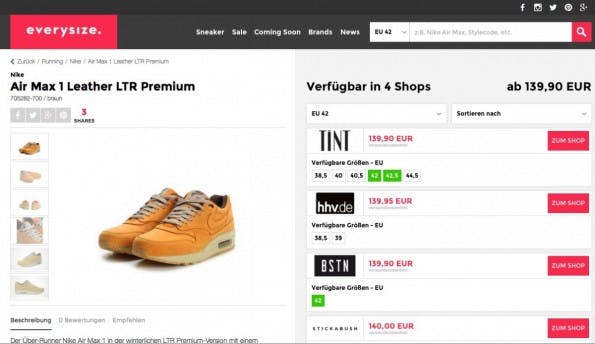 (Screenshot: everysize)