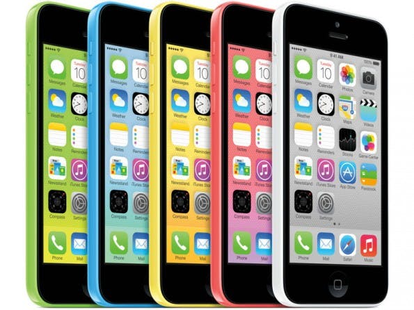 Vorgeschobener Stein des Anstoßes: ein iPhone 5c. (Foto: Apple)