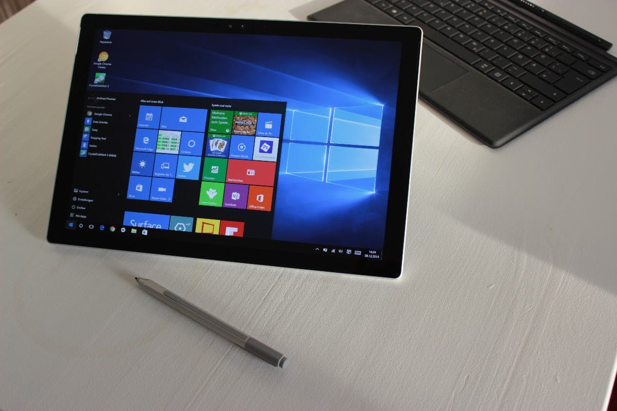 Surface Pro 4 Im Test Microsofts Windows 10 Tablet Mit „hello“ Effekt