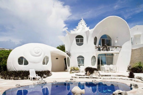 Das Muschelhaus in Mexiko weckt bei Nutzern von Airbnb besondere Begehrlichkeiten. (Foto: Airbnb)