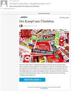 Diese Mailings bringen tausende Besucher. (Screenshot: Ashampoo)