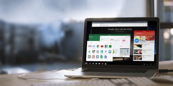 Das Android-basierte OS Remix OS zeigt,wie Android auf dem Desktop aussehen könnte. (Bild: Remix)
