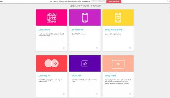 jQuery Cards: Auf der Website findet ihr über 1.000 handverlesene jQuery-Plugins. (Screenshot: jquerycards.com)
