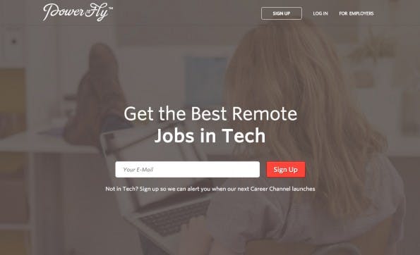 PowerToFly: Die Plattform vermittelt Remote-Jobs an Frauen in IT-Berufen. (Screenshot: PowerToFly)