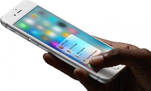 Force-Touch-Funktion – bald wohl auch vermehrt auf Android-Geräten. (Bild: Apple)