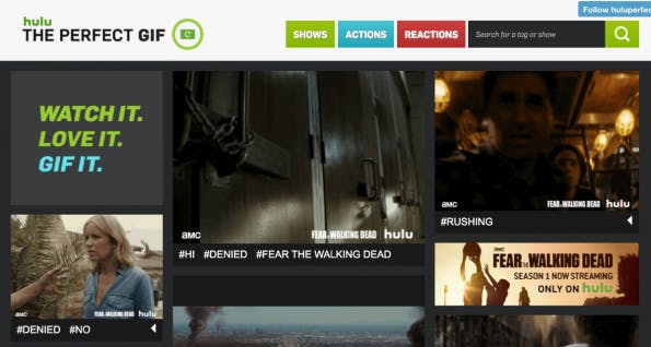 hulu the perfect gif. (Screenshot: huluperfectgif.tumblr.com)
