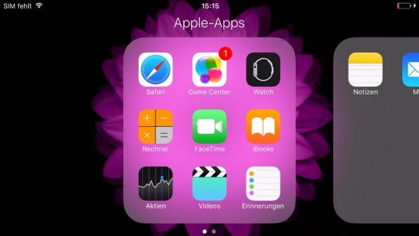 Apples Standard-Apps unter iOS: Mehr als eine Sammlung anlegen war bisher nicht möglich. (Screenshot: t3n)