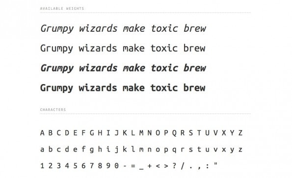 Ubuntu Mono gehört ebenfalls zu den beliebten Coding-Fonts. (Screenshot: typecast.com)