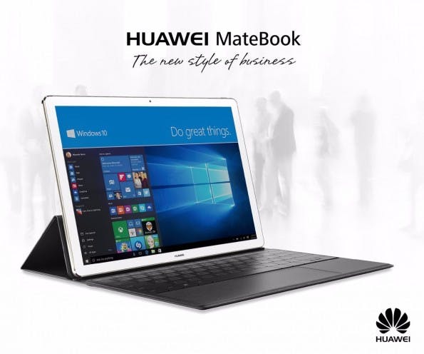 Das Huawei MateBook ist ein vollwertiger Windows-PC mit großem Display und optionaler Tastatur. (Quelle: Huawei)