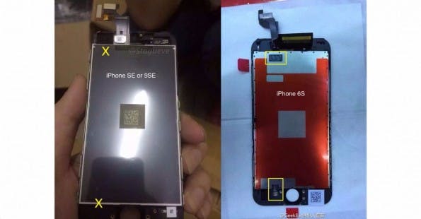 Aufgetauchte iPhone-SE-Bauteile deuten auf das Fehlen der Force-Touch-Funktion hin. (Foto: Stagueve)