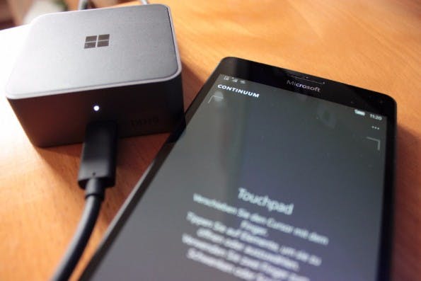 Innovatives Feature von Windows 10 Mobile: Continuum. (Foto. t3n)