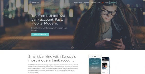 Die Fintech-Startups Number26 und TransferWise machen gemeinsame Sache. (Screenshot: number26.eu)