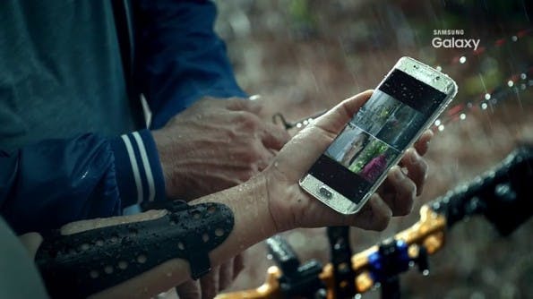 Ein vorab geleakter Samsung-Galaxy-S7-Teaser deutet ein wasserfestes Gehäuse an.