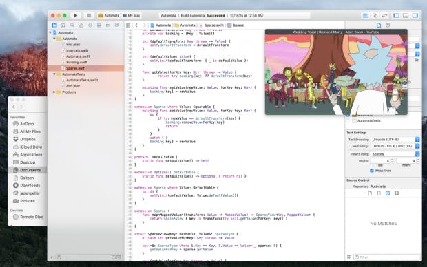 Mit Helium kann sich jeder ein kleines Browser-Fenster mit Netflix-Support neben sein E-Mail-Programm schieben. (Screenshot: Helium)