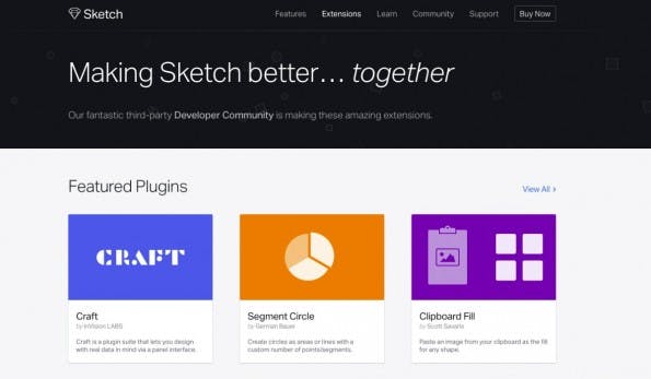 Sketch veröffentlicht eine Liste offizieller Plugin-Empfehlungen. (Screenshot: Sketch)