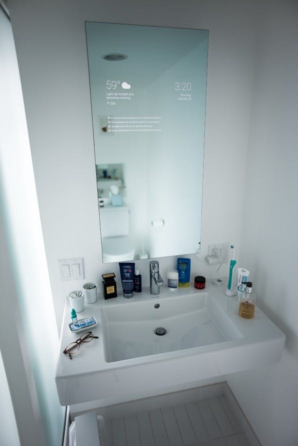 Smart Mirror mit Android (Bild: Max Braun)