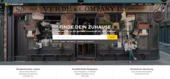 Startup-News: Student.com will Studenten weltweit zur perfekten Unterkunft verhelfen.