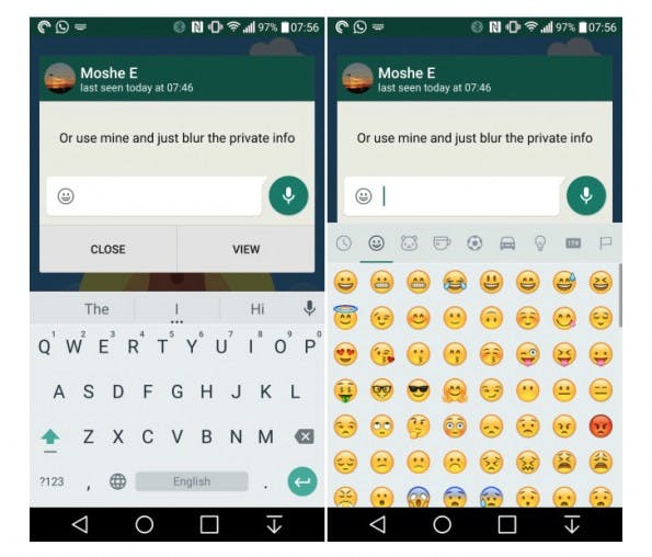 Quick Reply: Neue Funktion in der WhatsApp-Beta für Android. (Screenshot: AndroidPolice)
