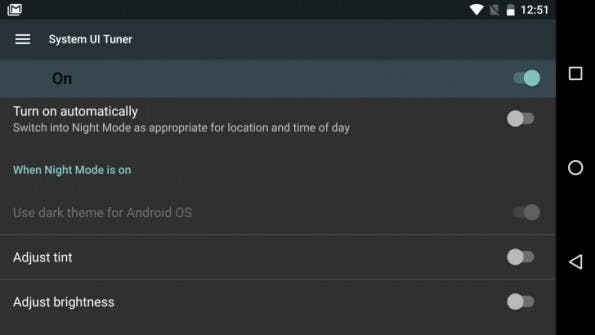 Google führt mit Android „N“ einen Nachtmodus ein. (Bild: Android Police)