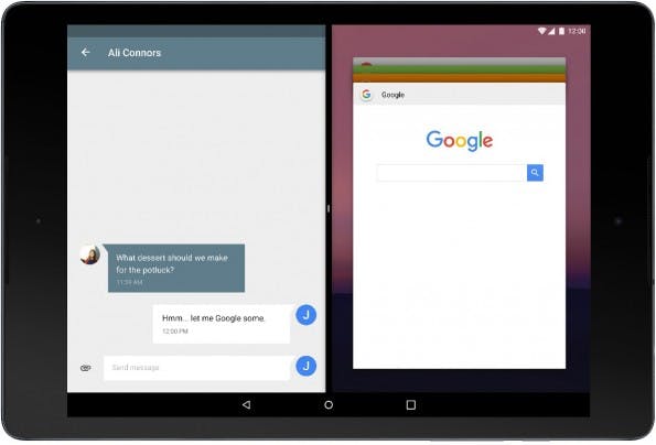 Android 7.0 „N“ bringt endlich einen Multi-Window-Modus. (Bild: Ars Technica)