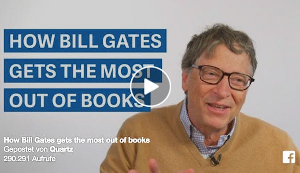 Wie Bill Gates das Meiste aus jedem Buch herausholt, das er liest