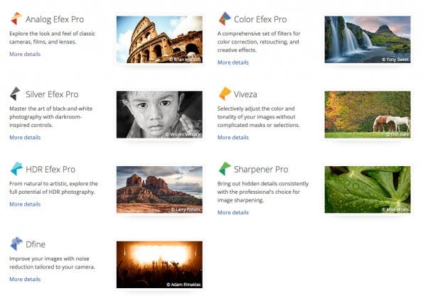 Für Photoshop, Lightroom und Aperture: Die Plugins der Nik Collection könnt ihr euch jetzt kostenfrei herunterladen. (Screenshot: google.com)