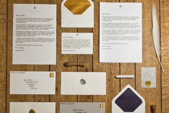 Mit Online-Diensten wie Inkpact oder ScribleMail lassen sich handgeschriebene Werbe-Mails auch mit System verschicken. (Foto: inkpact)