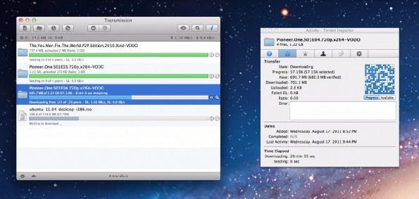 Ransomware: Der Open-Source-BitTorrent-Client Transmission war zeitweise mit Schadsoftware infiziert. (Screenshot: Transmission)
