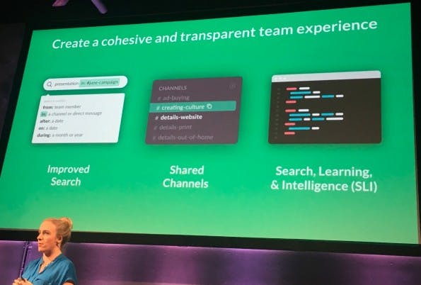 Neue Slack-Funktionen. (Foto: TechCrunch)