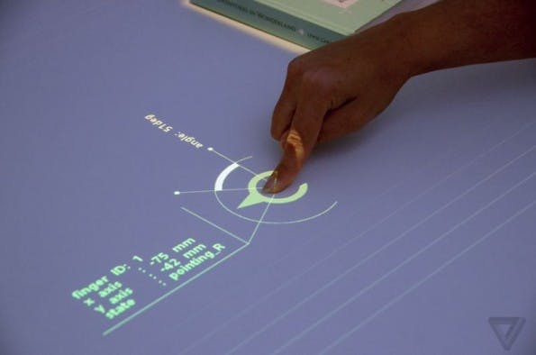 Sonys Future Lab zeigte einen spanenden Beamer-Prototyp auf der SXSW. (Foto: the Verge)