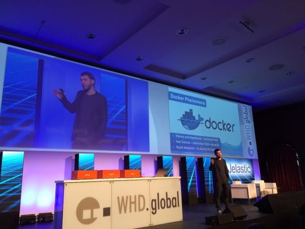 Ruslan Synytskys, CEO von Jelastic, hat auf den WHD.global über die Vorteile und Hürden von Docker gesprochen. (Foto: t3n)