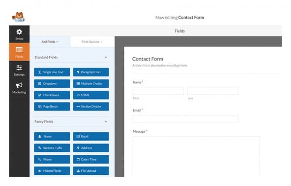WordPress-Plugin: WPForms hilft euch bei der Erstellung von Formularen. (Screenshot: WPForms)