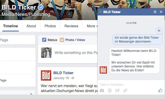Chatbots, Sport-News und Taxi-Buchungen: Wie Unternehmen den Facebook-Messenger nutzen