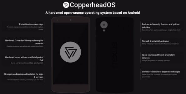 CopperheadOS: Der Android-Fork, der besonders sicher sein will. (Bild. Copperhead)
