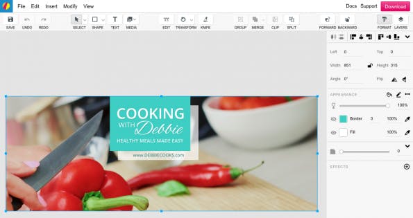 Ebenenaufteilung in Gravit. (Screenshot: gravit.io)