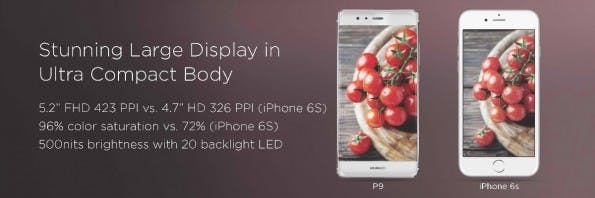 Das Huawei P9 ist äußerst kompakt gebaut. (Bild: Huawei)