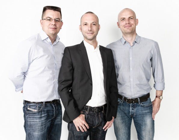 Die Geschäftsführer von Mister Spex (von links nach rechts): Dirk Graber, Mirko Caspar und Robert Motzek. (Foto: Mister Spex)