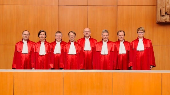 Urheberrecht: Der erste Senat Bundesverfassungsgericht hat eine Entscheidung des BGH zum Thema Sampling gekippt. (Foto: © Bundesverfassungsgericht │ lorenz.fotodesign, Karlsruhe)